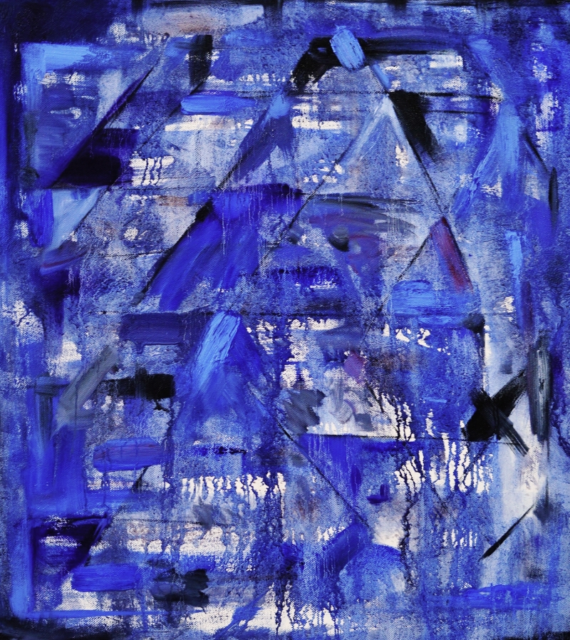 蓝角110 X 120cm 2016