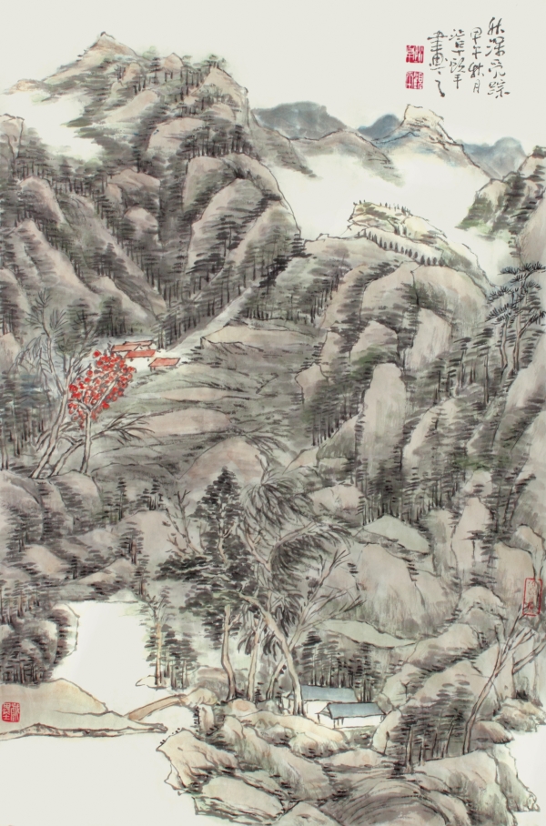 秋深觅踪，纸本，68#25,2014