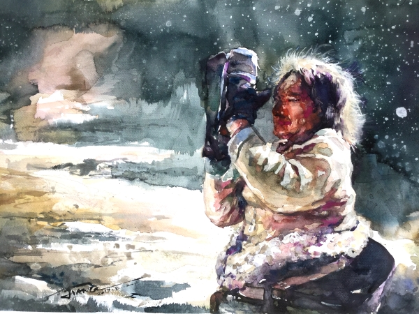 西藏组画一 水彩2017